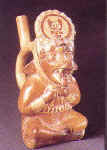 Vasija con figura del zorro corredor Perú : Costa norte, Moche, 450-550 D.C. Arcilla, engobe 36.332, donación de la colección de Eugene Schaefer